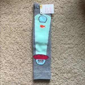 Cat and Fish Knee High Socks